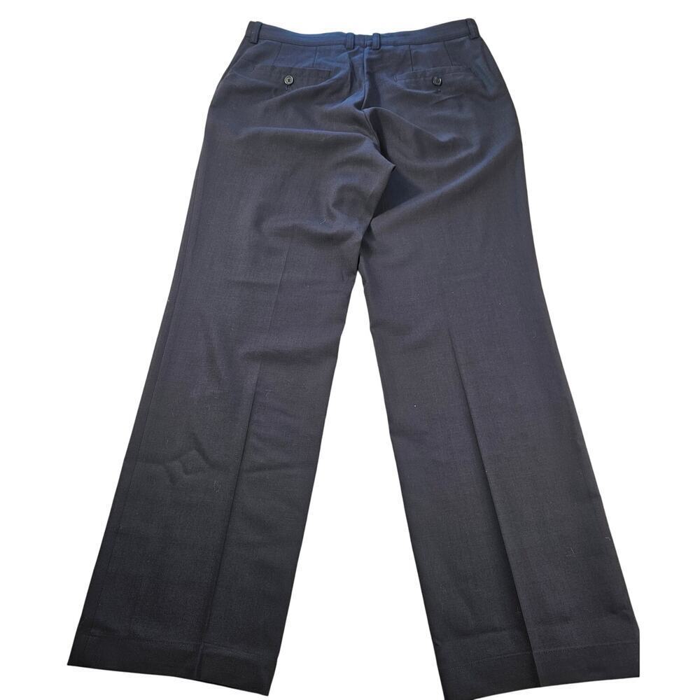 Hugo Boss size 36 dark navy 100% wool dress pants flat front EUC vintage chuck U